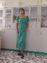 034 Dark Green long dress with   stretchable chest (5).webp