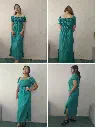 034 Dark Green long dress with   stretchable chest1 (4).webp