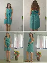 038 Blue halter backless short dress1.webp