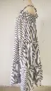 57 cotton white with black stripes with sleeveless ruffle long skirt (2).webp