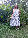 57 cotton white with black stripes with sleeveless ruffle long skirt (15).webp