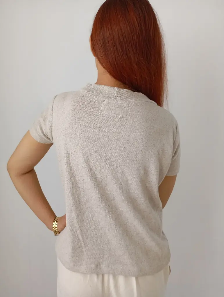 61 Hemp woven V-shaped top  Tshirt for women (10).webp