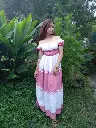 067 Cotton white pink horizontal pattern ruffle long dress (11).webp