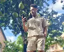 Hemp cotton Top / T shirt/ polo shirt men and shorts set