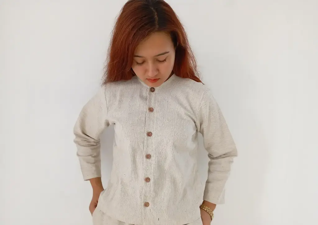 Hemp cotton thick full Shirt for women